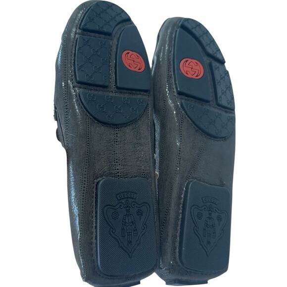 Men's Dark Brown Loafers with Gold “G” Detailing NEW Size 43/10 - Picture 7 of 10